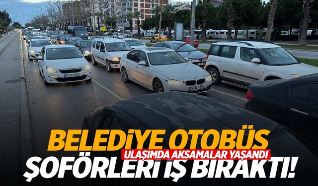 İzmir’de belediye otobüs şoförlerinden iş bırakma eylemi! Ulaşımda aksama yaşandı!