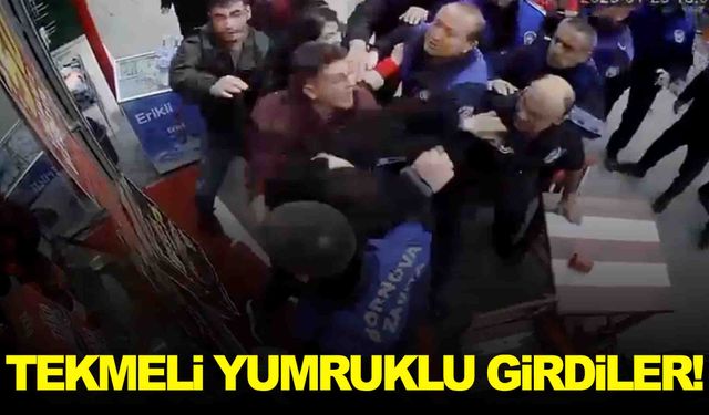 İzmir’de gerginlik… Zabıta ile esnaf birbirine girdi!