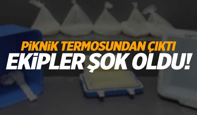 İzmir’de piknik termosundan çıktı... Polisler şok oldu!