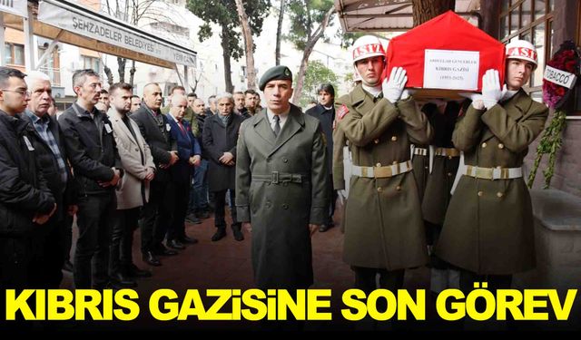 Kıbrıs Gazisi Abdullah Gençerler son yolculuğuna uğurlandı