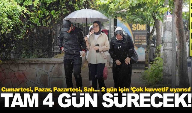 Cumartesi, Pazar, Pazartesi, Salı… Manisa’da yağmurlar başlıyor… 2 gün için ‘Çok kuvvetli’ uyarısı!