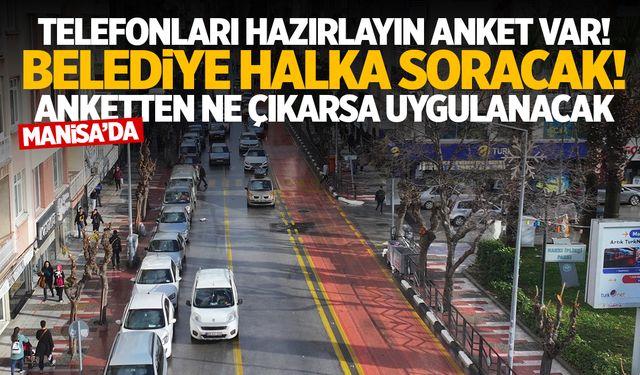 Manisalıların kanayan yarası... Belediye ankete çıkıyor!