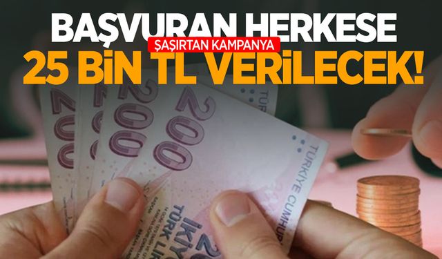 Ocak ayında başvuran herkese 25 bin TL faizsiz kredi fırsatı!