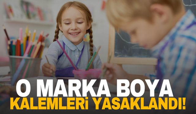 Bakanlık duyurdu! O marka boya kalemleri yasaklandı!