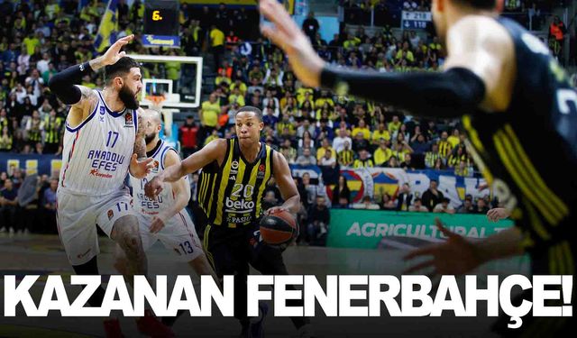 Türk derbisini Fenerbahçe kazandı