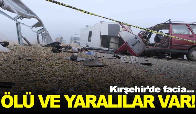 Yoğun sis faciaya neden oldu… 3 araç birbirine girdi