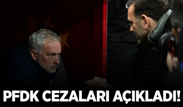 PFDK'dan Mourinho ve Buruk'a ceza