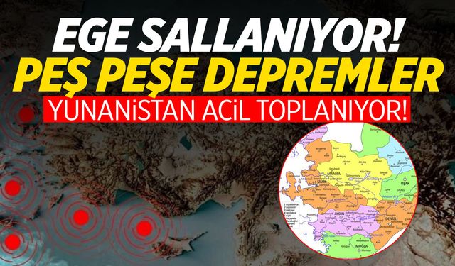 Ege Denizi'nde Deprem Fırtınası: Son 48 Saatte 200’den Fazla Sarsıntı