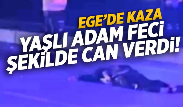 Ege’de karşıya geçerken çarpılan yayanın üzerinden araçlar geçti! Yaşlı adam feci şekilde can verdi