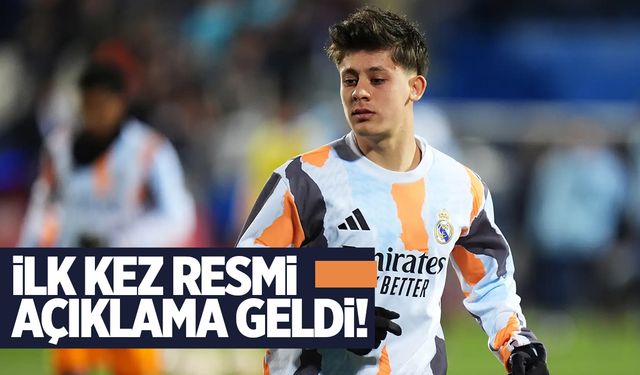Arda Güler için resmi açıklama! Resmen söyledi