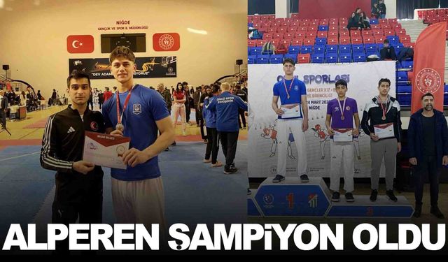 Manisalı Alperen Aktaş Türkiye şampiyonu oldu