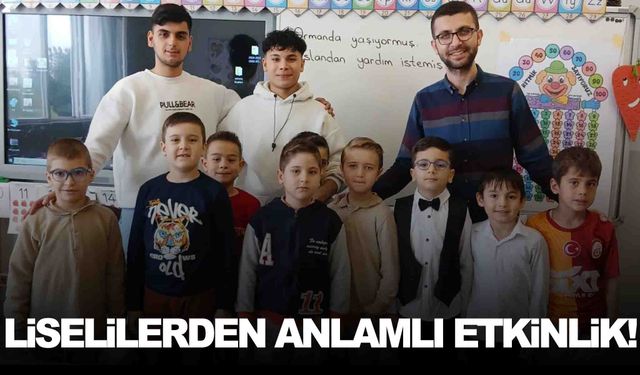 Meslek liselilerden anlamlı etkinlik… 1. sınıfları bilinçlendirdiler