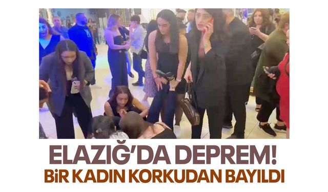 Elazığ'da deprem: Bir kadın düğünde korkudan bayıldı