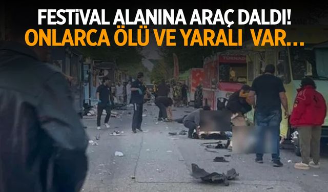 Festival alanına araç daldı! Onlarca ölü var…