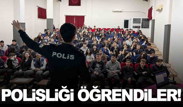 Liseli gençler polislik mesleğini öğrendi
