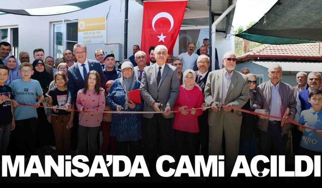 Manisa’da hayırsever iş insanı cami yaptırdı… Açılış kurdelesini ilçe protokolü kesti