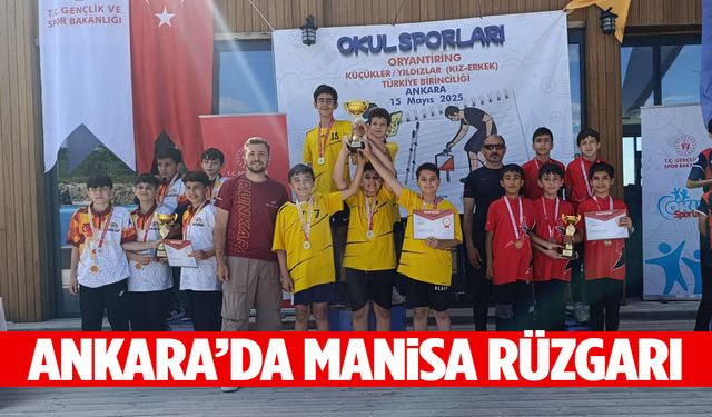 Ankara’da Manisa rüzgarı… Oryantiringde büyük başarı