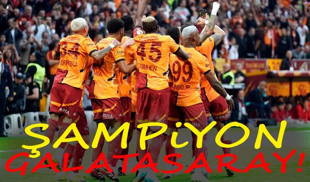 Galatasaray 25. şampiyonluğunu ilan etti