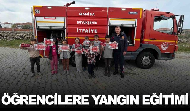 Öğrencilere yangın güvenliği eğitimi