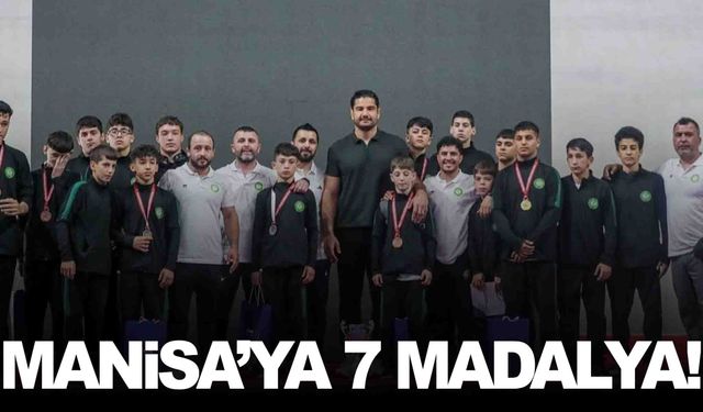 Manisalı güreşçilerden 7 madalya