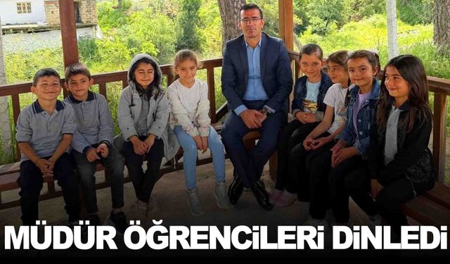 Müdür Yıldırak öğrencilerin taleplerini dinledi