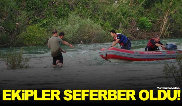 Sular yükselince adacıkta mahsur kaldılar