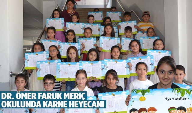 Dr. Ömer Faruk Meriç Okulu’nda karne heyecanı