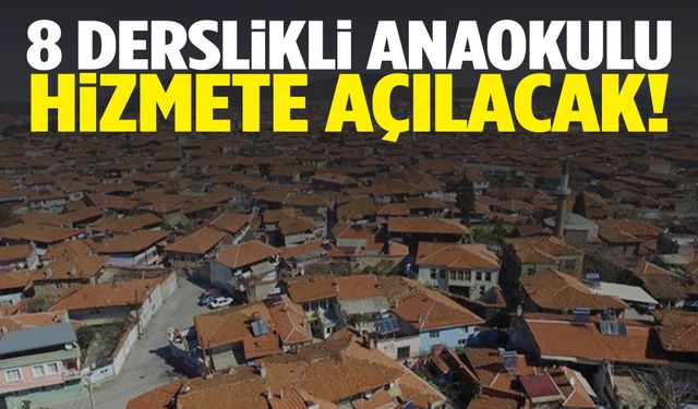 Kula’da 8 derslikli anaokulu hizmete hazırlanıyor