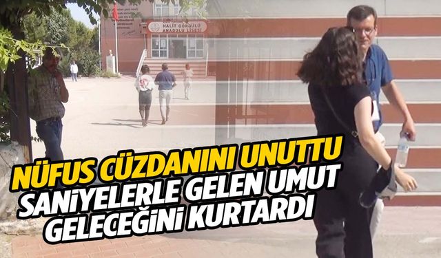 Manisa’da panik dolu anlar! Nüfus cüzdanını unuttu, saniyelerle sınavı kaçırmaktan kurtuldu