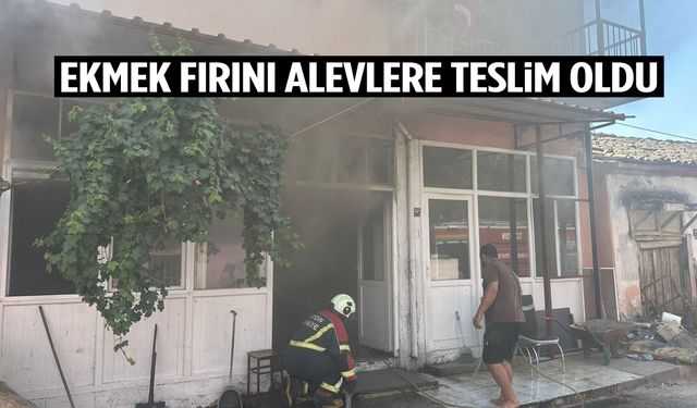 Aydın’da ekmek fırını alevlere teslim oldu