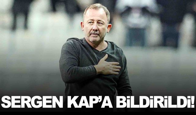 Beşiktaş Sergen Yalçın’ı KAP’a bildirdi!