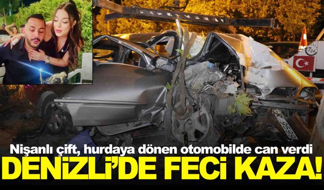 Doğum gününden dönen nişanlı çift, feci şekilde can verdi!