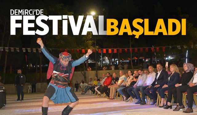 Demirci'de festival başladı