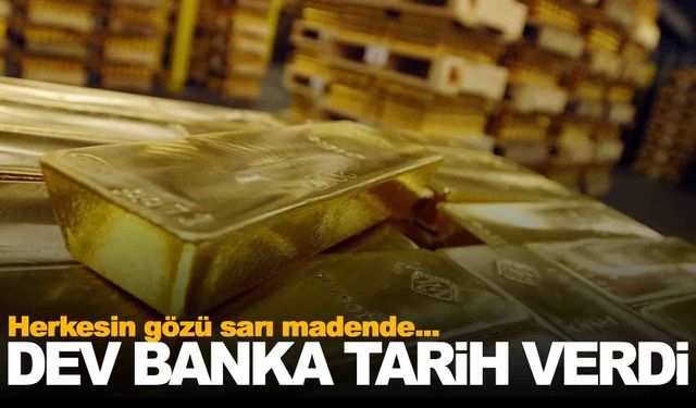 Altında yeni rekor yolda… Dev banka tarih verdi