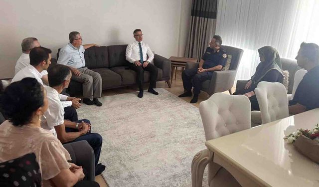 Kaymakam Koç'tan şehit ailesine ziyaret