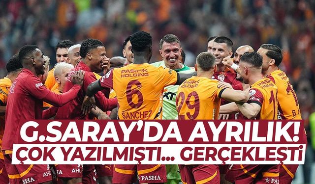 Galatasaray'da ayrılık! Karşılıklı olarak feshettiler...