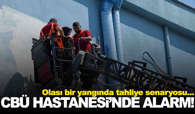 MCBÜ Hastanesi’nde yangın tatbikatı… Gerçeğini aratmadı!