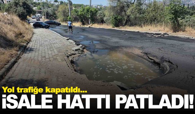 Ünlü tatil beldesinde ana isale hattı patladı!