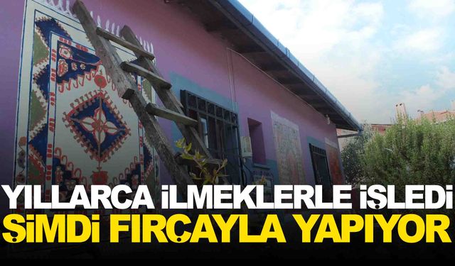 Yıllarca ilmeklerle işledi… Şimdi fırçayla yapıyor… Manisalı sanatçı hayran bıraktı!