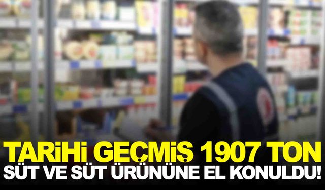 İzmir’de tarihi geçmiş 1907 ton süt ve süt ürününe el konuldu!