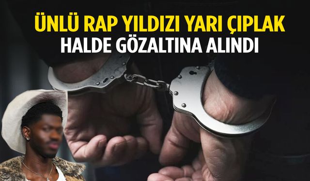 Yarı çıplak halde gezen ünlü rapçi gözaltına alındı!
