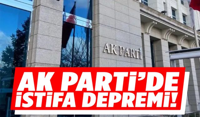AK Parti’de peş peşe istifalar!