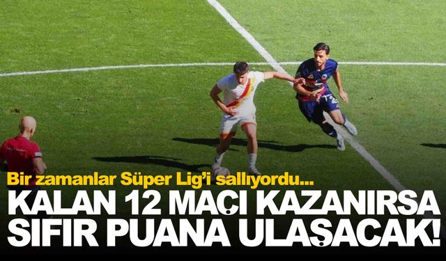 İlk yarıdaki tüm maçlarını kazansa bile sıfır puana ulaşacak… Böyle ceza görülmedi!