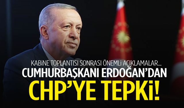 Kabine toplantısı sona erdi… Cumhurbaşkanı Erdoğan’dan açıklamalarda bulunuyor
