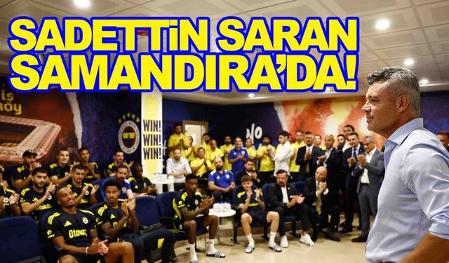 Sadettin Saran futbolcular ve teknik heyetle buluştu