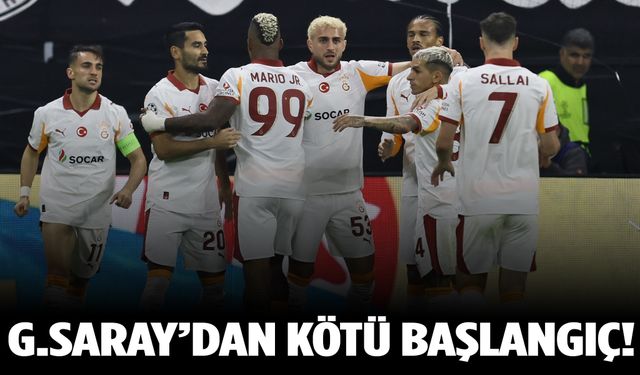 Galatasaray, Şampiyonlar Ligi’ne Frankfurt’a yenildi!