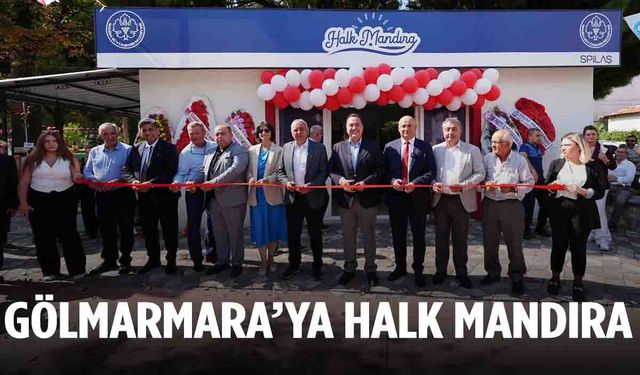 Gölmarmara’da Halk Mandıra açıldı… Kurdeleyi başkanlar kesti