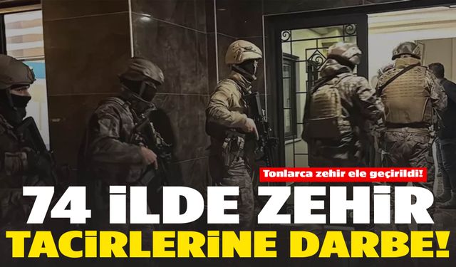 Manisa dahil 74 ilde dev operasyon: 1 ton uyuşturucu ele geçirildi