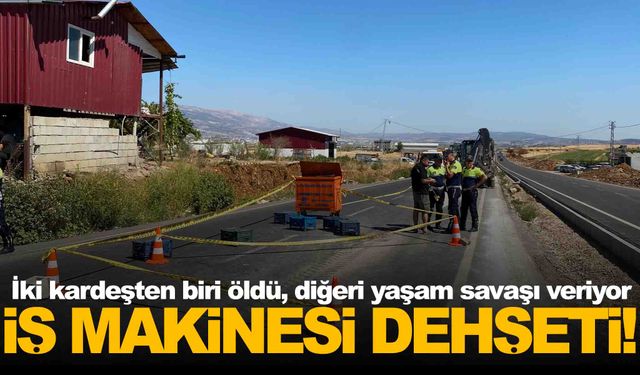 İş makinesi dehşet saçtı… 2 yaşındaki Hatice öldü, abisi ağır yaralı!