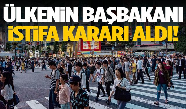 Ülkenin başbakanı istifa kararı aldı!